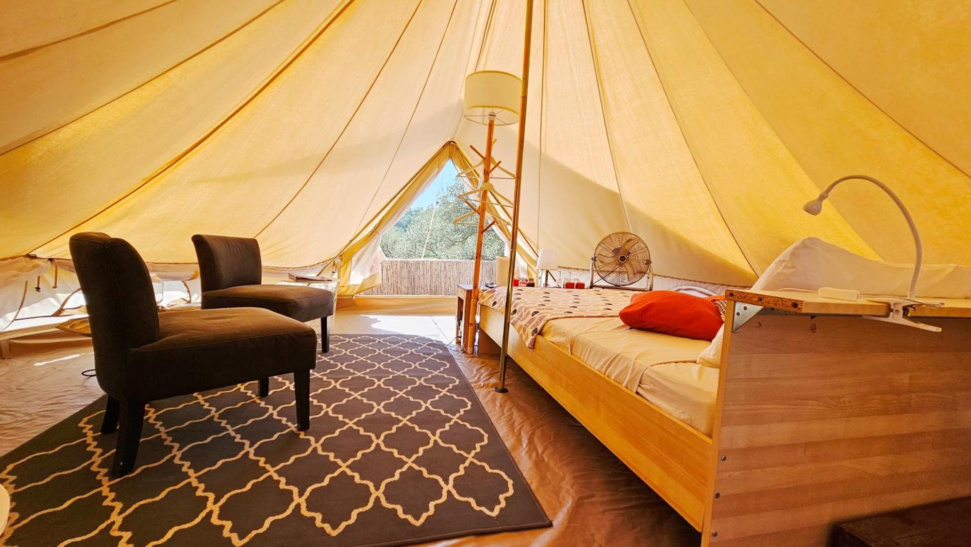 Campo Agave Luxury Tents Sayalonga Exterior photo