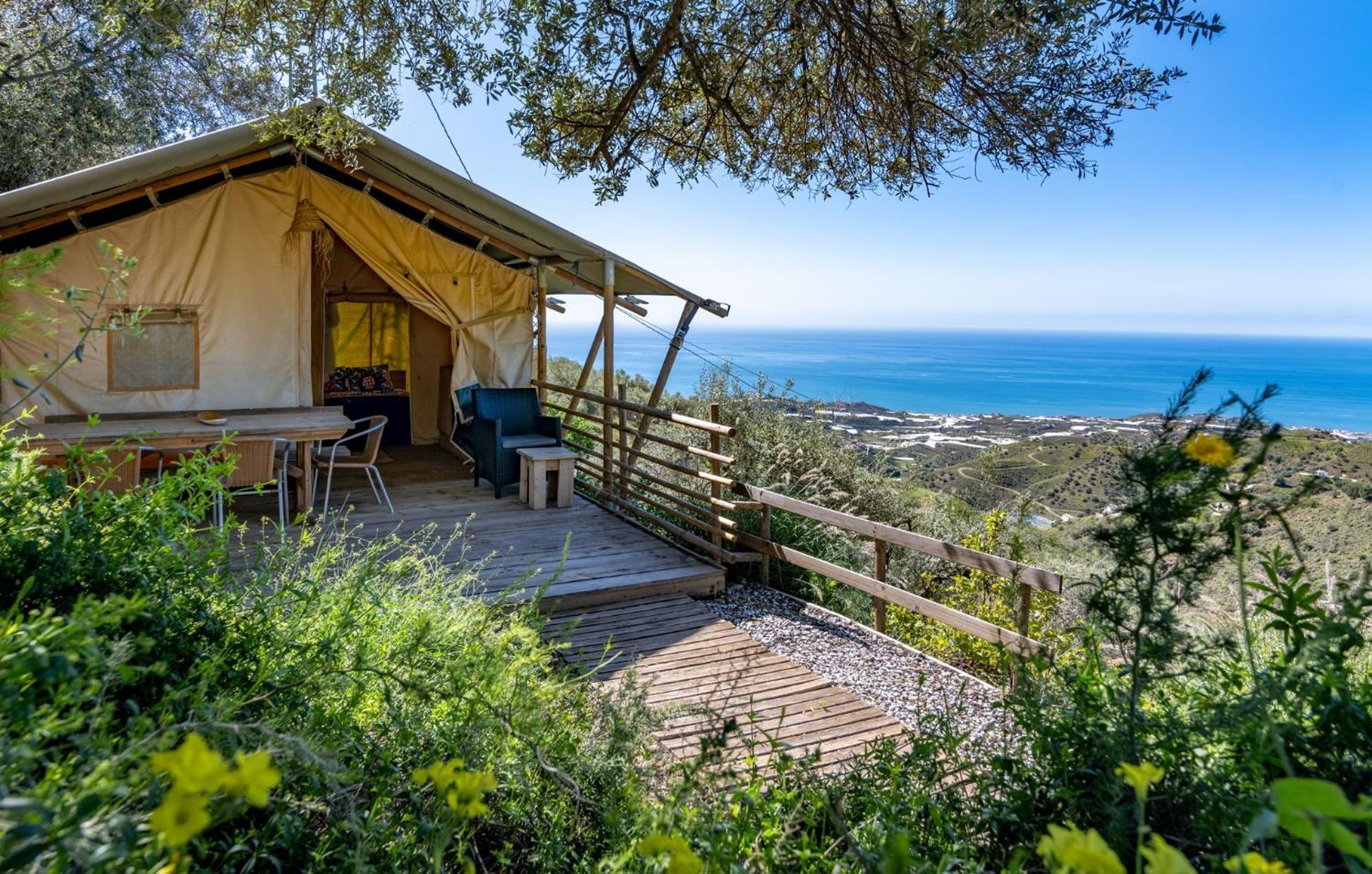 Campo Agave Luxury Tents Sayalonga Exterior photo